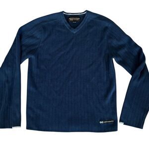 Vintage Abercrombie & Fitch Blue V-Neck Sweater Size L Men (More Like Medium)